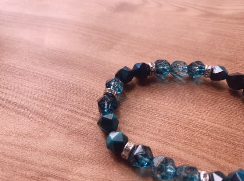 【水晶系列】湖水墨綠角切虎眼石手鍊