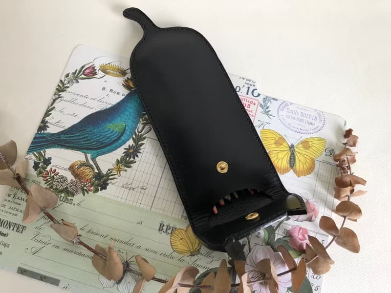 畢業禮物 貓咪造型筆袋筆盒 皮革手工縫製