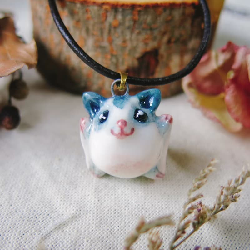【擴香項鍊】香水精油項鍊-蜜袋鼯 手作陶藝