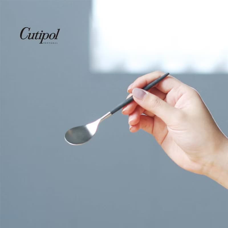 葡萄牙 Cutipol  MIO  黑銀 主餐四件組(刀叉匙+咖啡匙)