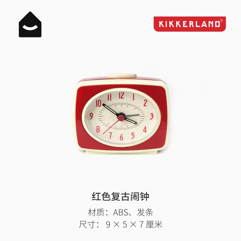 美國 Kikkerland 美式復古鬧鈴計時器 學生床頭簡約鬧鐘桌面擺件
