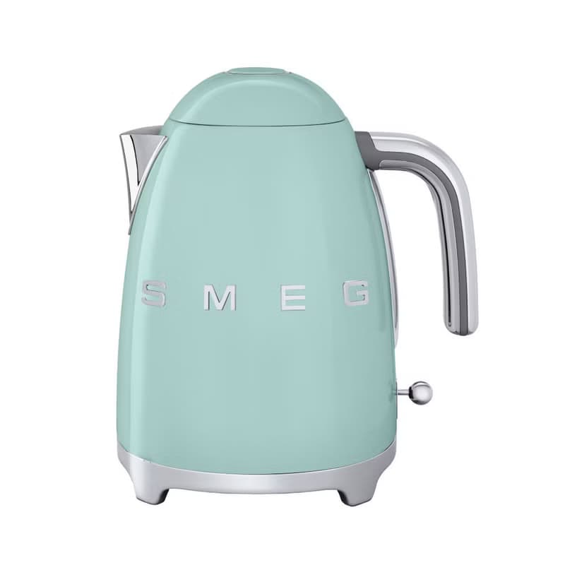 【SMEG】義大利大容量1.7L電熱水壺-粉綠色