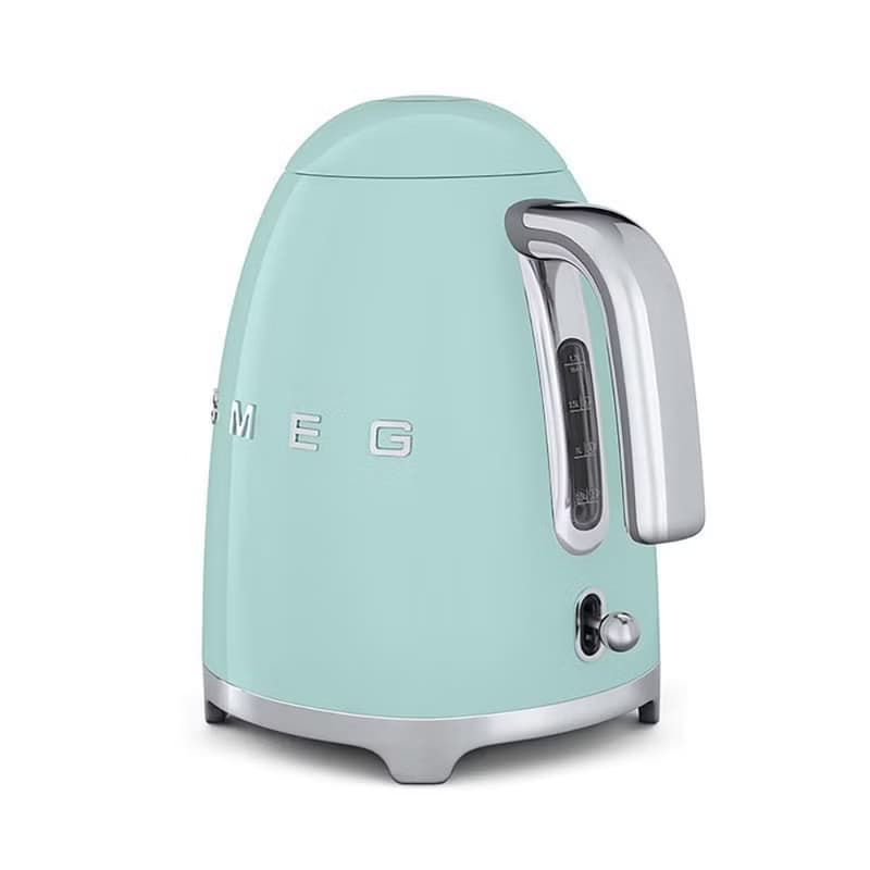 【SMEG】義大利大容量1.7L電熱水壺-粉綠色