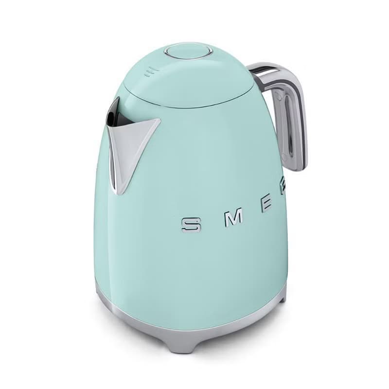 【SMEG】義大利大容量1.7L電熱水壺-粉綠色