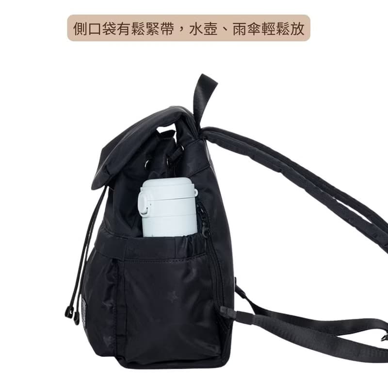 小清新束口後背包 (S) _星空黑