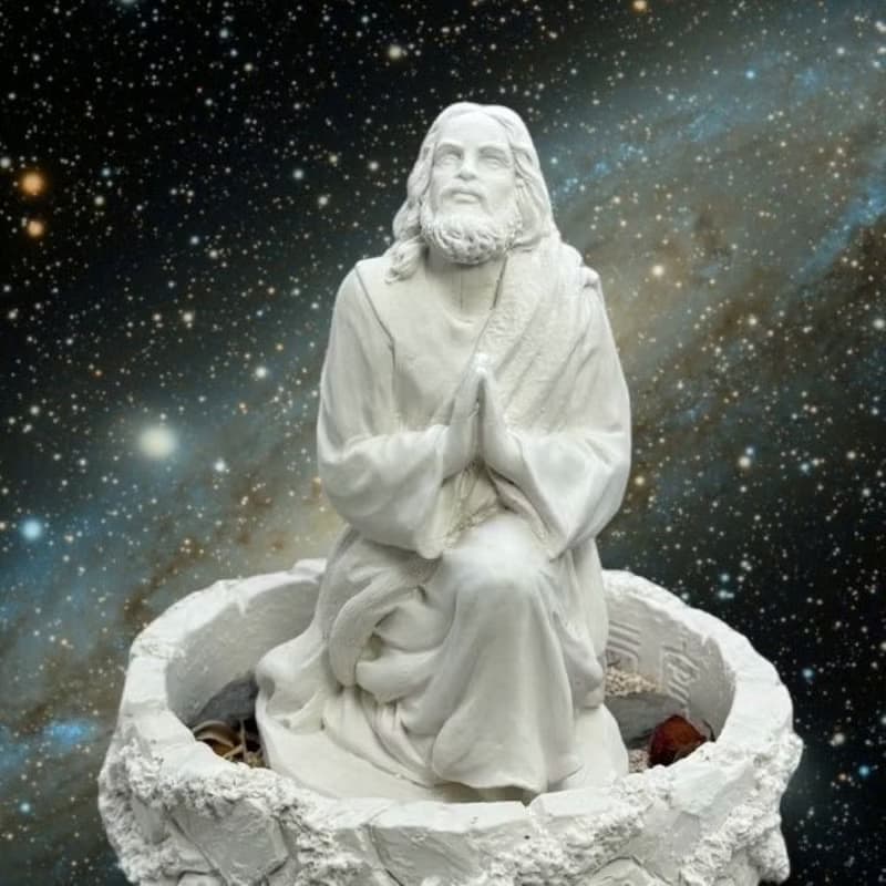 基督教 耶穌 慈愛天父祈禱 精緻中盤套組   長輩禮 搭配精油香氛