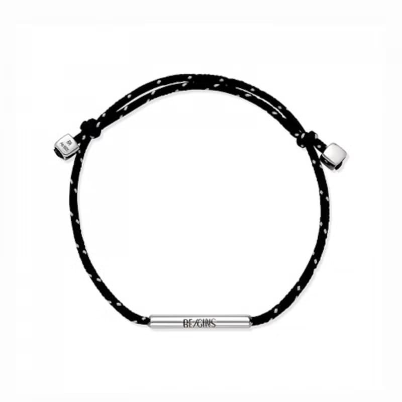 LA LIGNE SINGLE STRING BRACELET_Black Dot