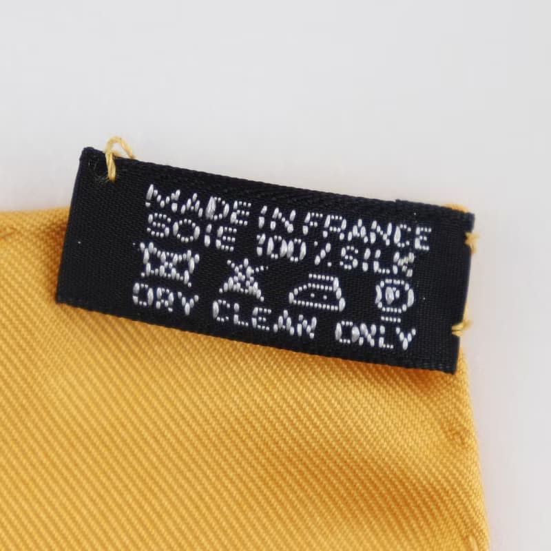 【日本直送】エルメス HERMES カレ90 スカーフ TERRES PRECIEUSES(貴重な場所) シルク オレンジ レディース【中古】