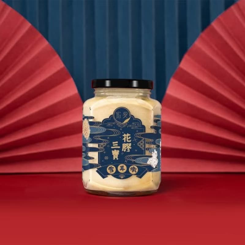 極濃雪耳燉3入文青提盒(380ml/罐)|白木耳 豐富多醣體 送禮首選