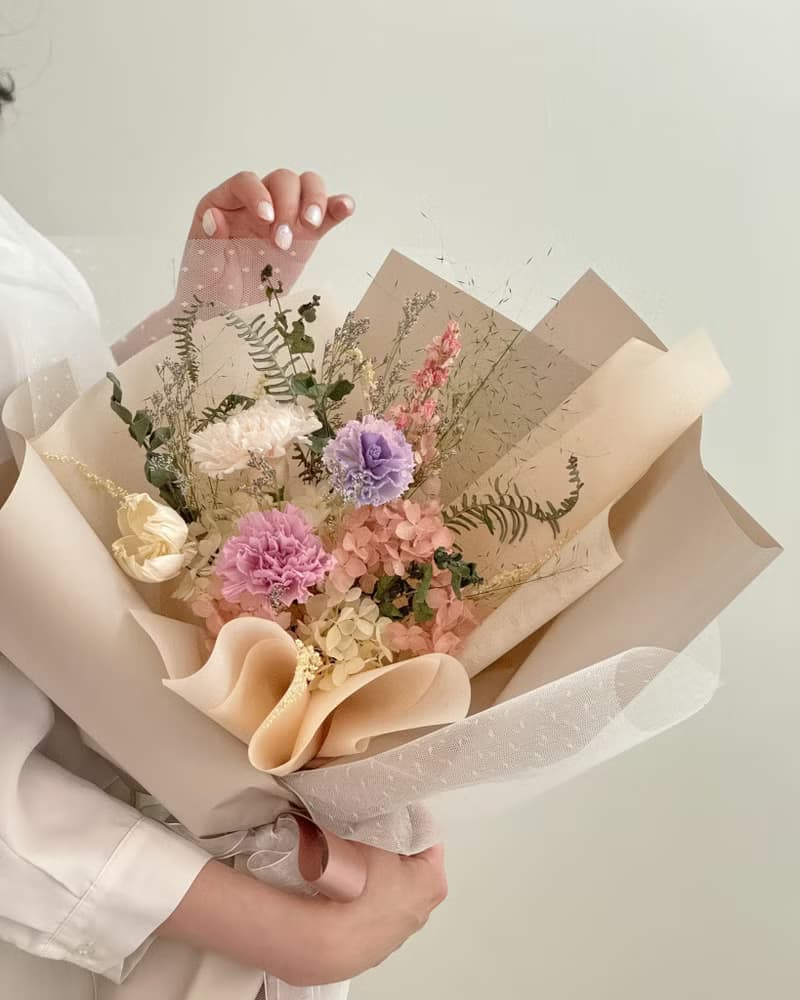 永生康乃馨花束 中款-浪漫花園/送媽媽/送老婆/母親節/紀念日