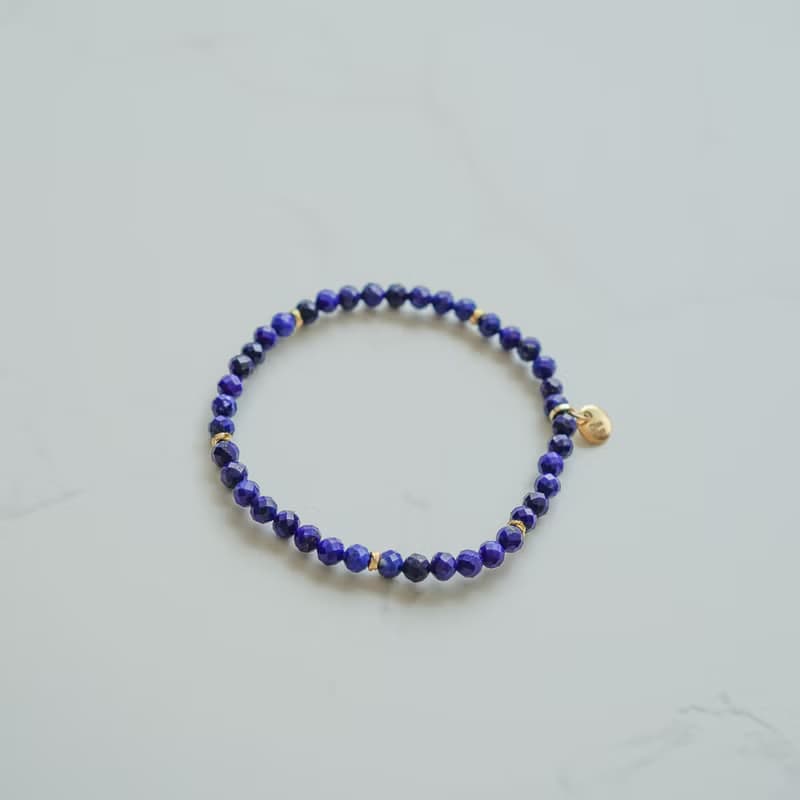 切面青金石925純銀手鏈