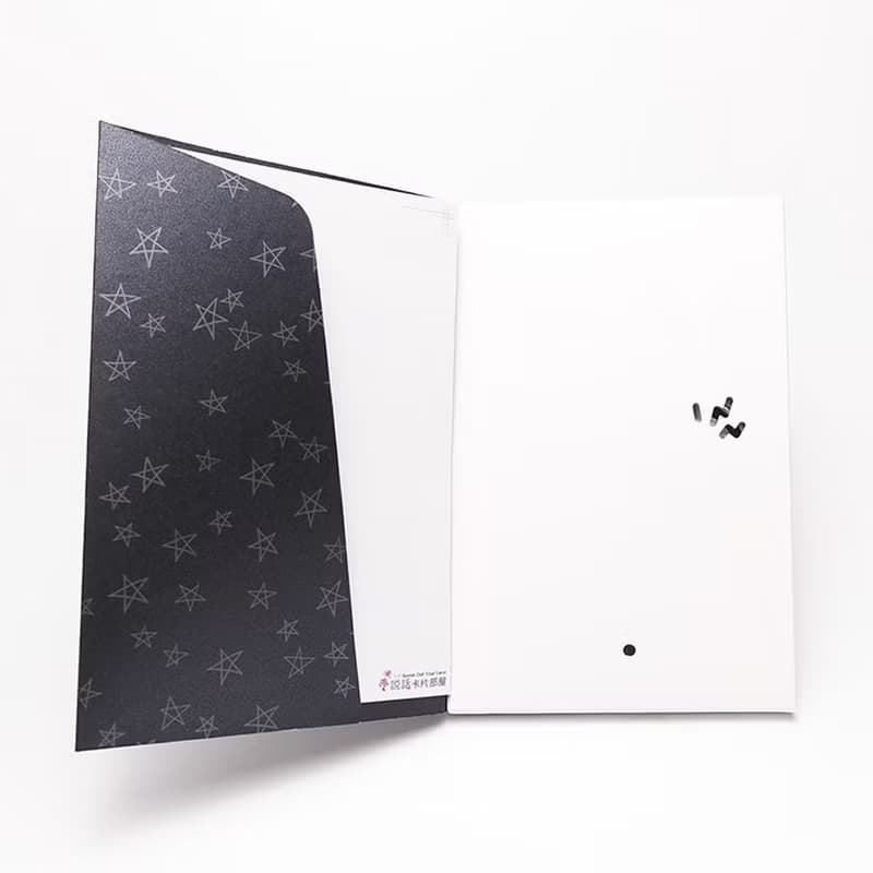 錄音卡片-炫光繁星黑-通用款適用生日、情人節、聖誕節禮物驚喜