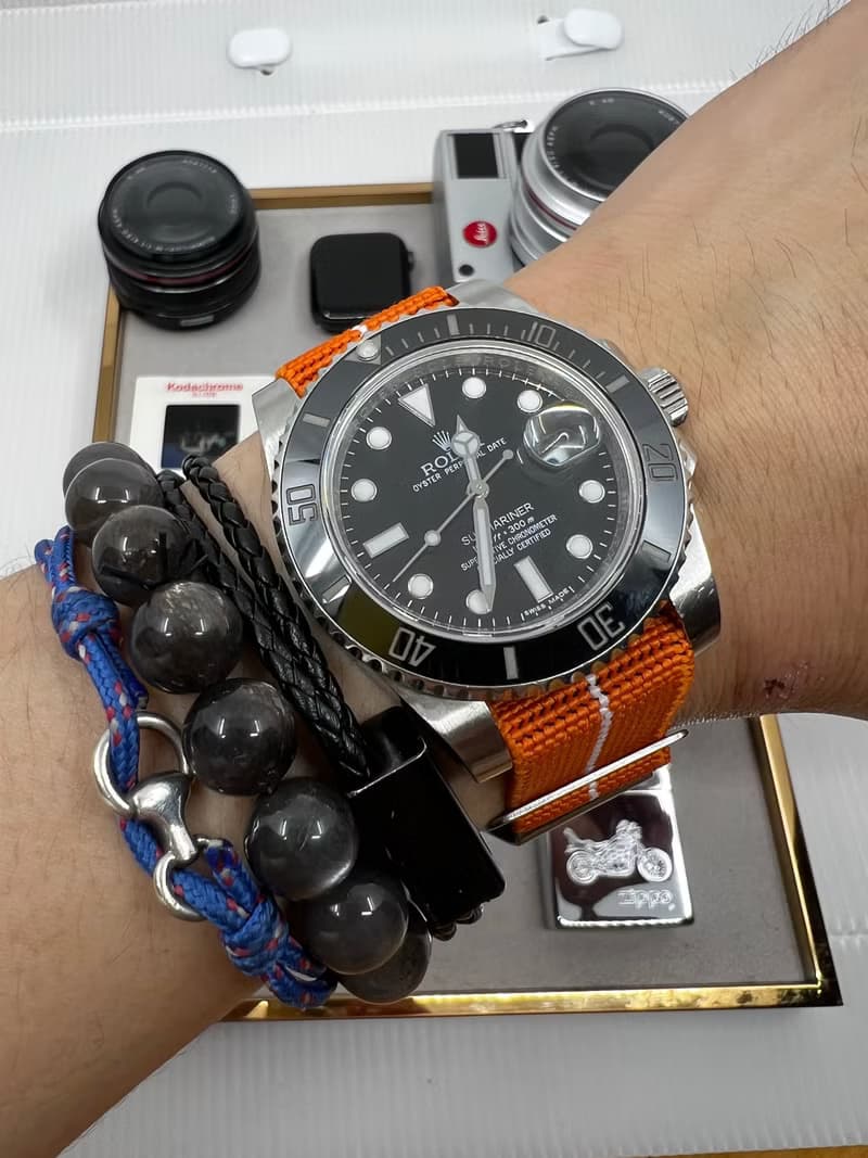 法國海軍傘兵錶帶 Tudor Rolex 適用 20mm 22mm 彈性帆布錶帶
