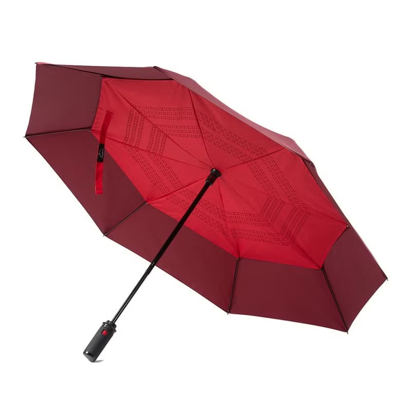 美而耐【反向傘-紅面紅底】一秒收傘 反向聚雨水 抗風防潑 傘面大