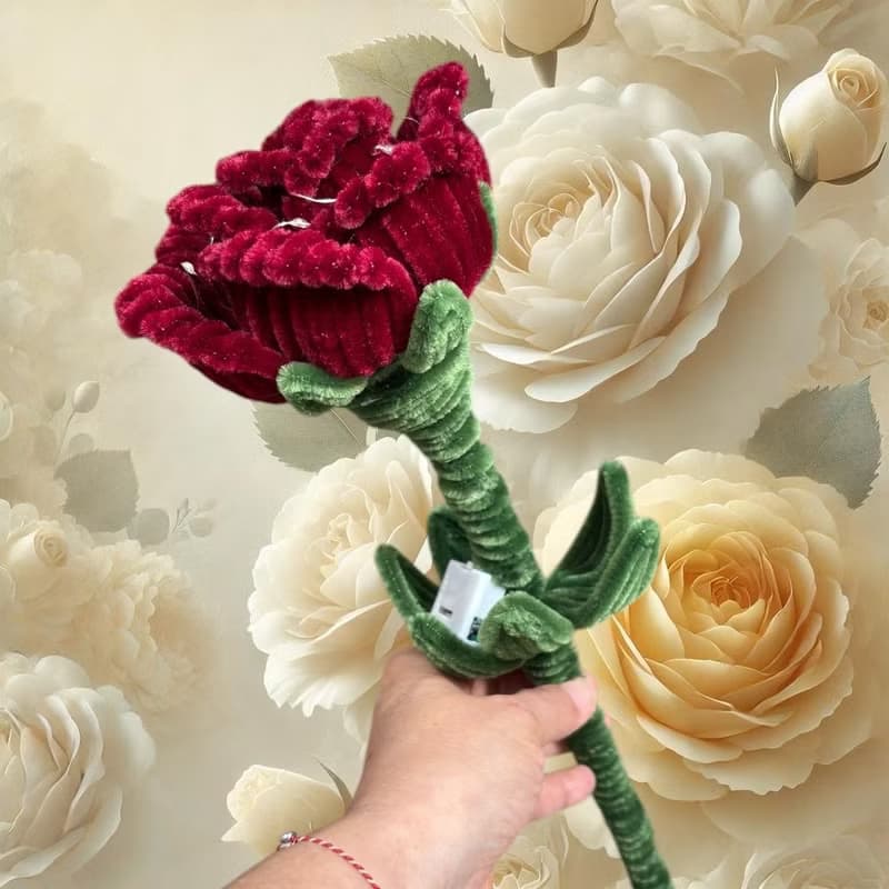 大型玫瑰花束燈單支, 畢業禮, 生日禮,情人節花束