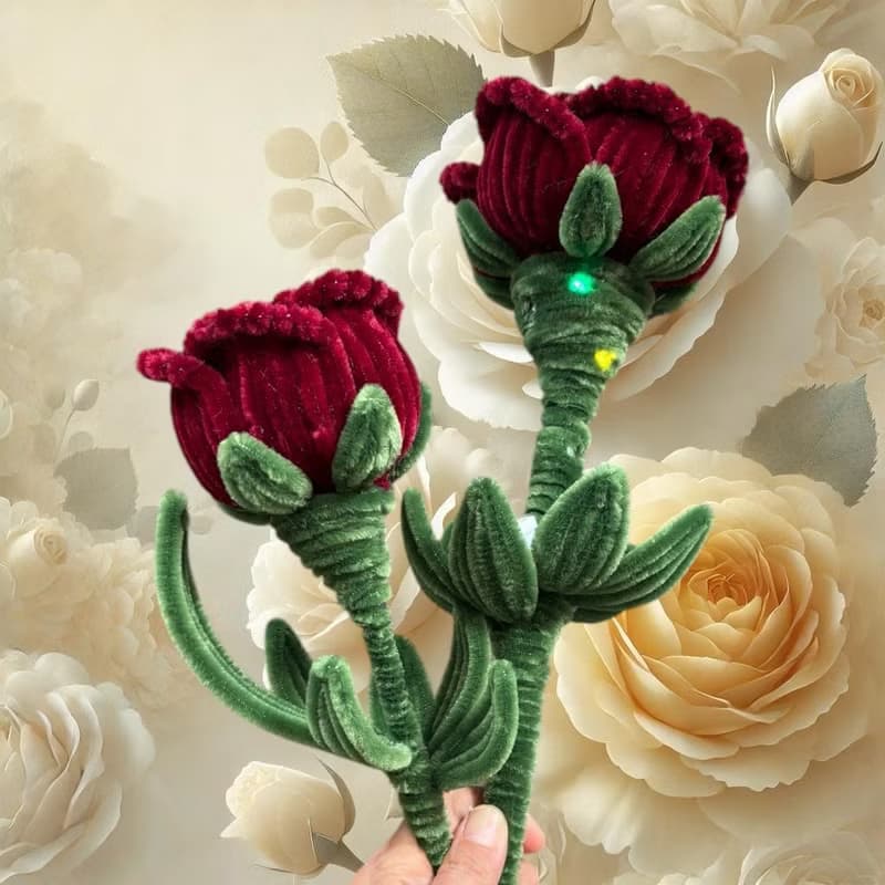 大型玫瑰花束燈單支, 畢業禮, 生日禮,情人節花束