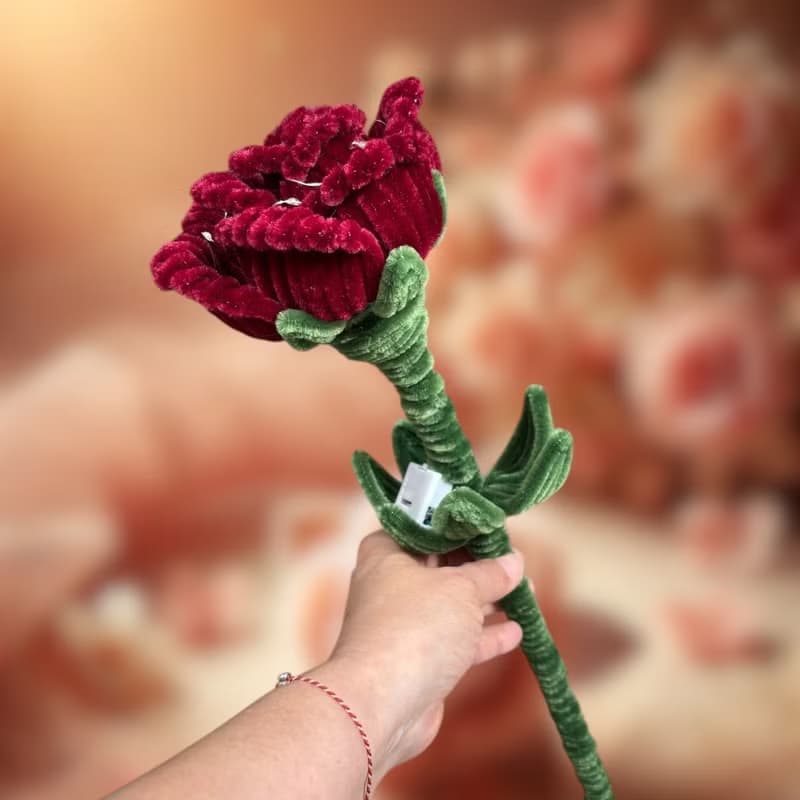 大型玫瑰花束燈單支, 畢業禮, 生日禮,情人節花束