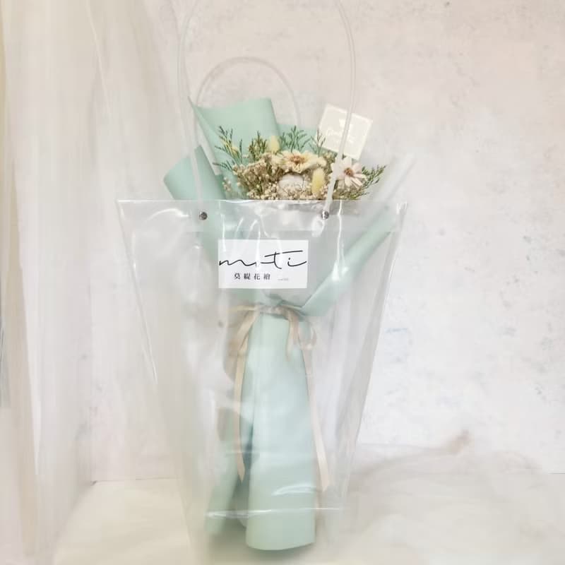 滿天星太陽花畢業花束 中長款 擴香太陽花 畢業花禮 乾燥花花束