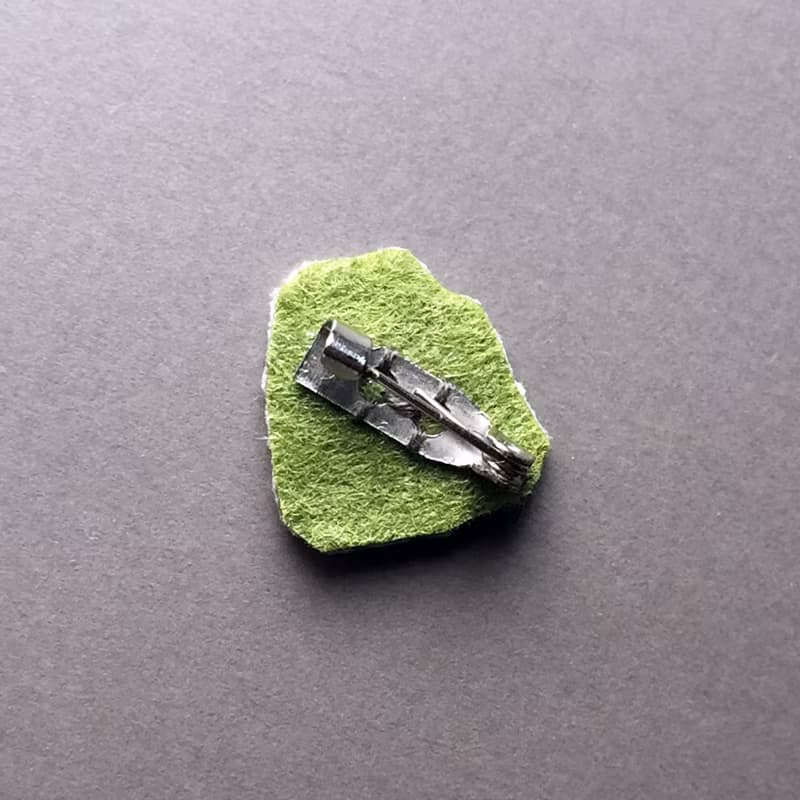 | 舊款出清5折 | 迷你手工刺繡胸針/別針 秋天的幾何系列03