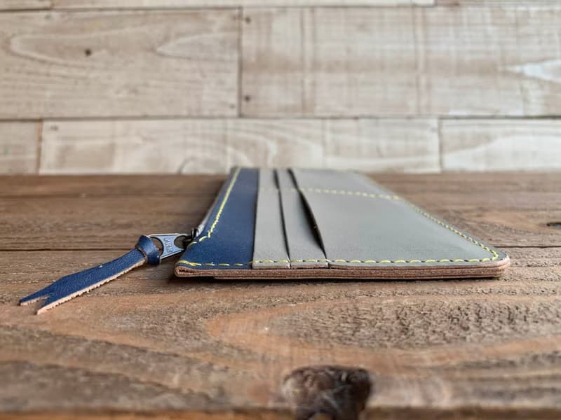 F-SLIM　メンズライクな落ち着き+夏ターコイズ　フルスリム財布　セカンドウォレットに　FSW-NHTN-Y