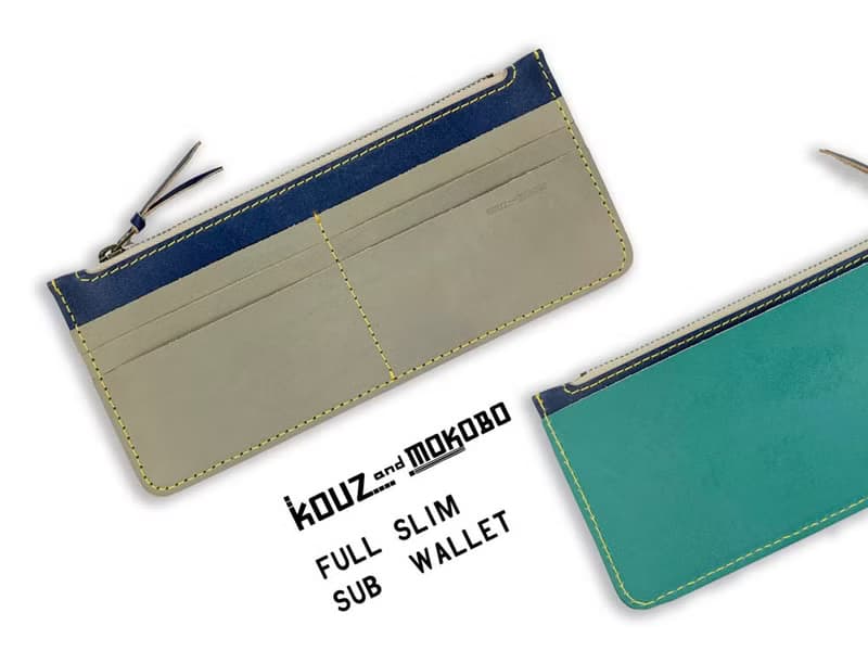 F-SLIM　メンズライクな落ち着き+夏ターコイズ　フルスリム財布　セカンドウォレットに　FSW-NHTN-Y