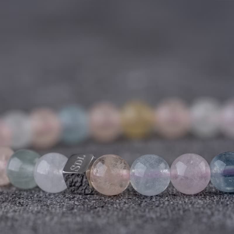 摩根石∣天然能量水晶手串∣5-6mm D14901