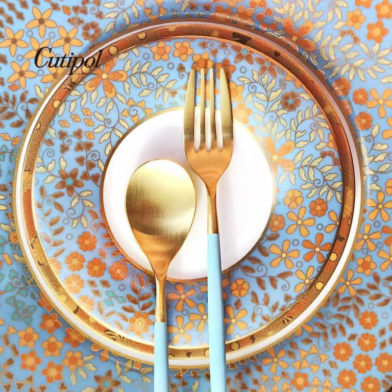 葡萄牙 Cutipol  MIO 蒂芬妮金 主餐三件組(刀叉匙)
