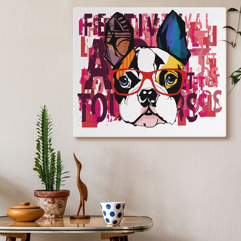 【日本 VisualSonic】藍牙畫布音箱-Dog with Glass