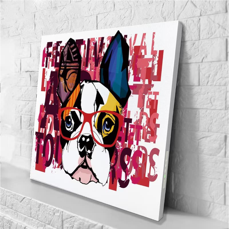 【日本 VisualSonic】藍牙畫布音箱-Dog with Glass