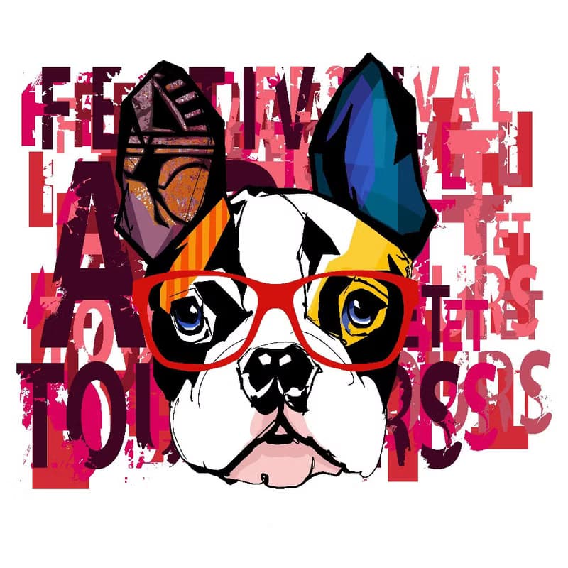 【日本 VisualSonic】藍牙畫布音箱-Dog with Glass