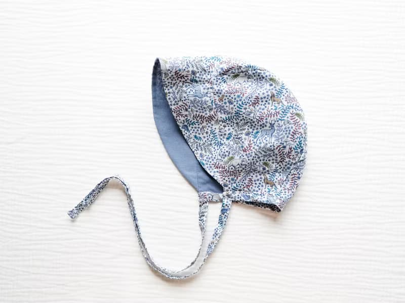 英國LIBERTY FABRICS歐式復古印花雙面穿戴嬰兒遮陽帽-費德堡森林