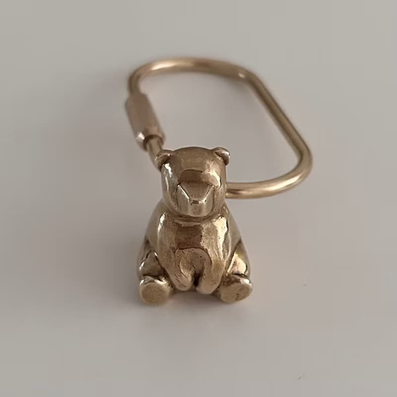 simply lovely 純黃銅小熊 no.1 鑰匙圈