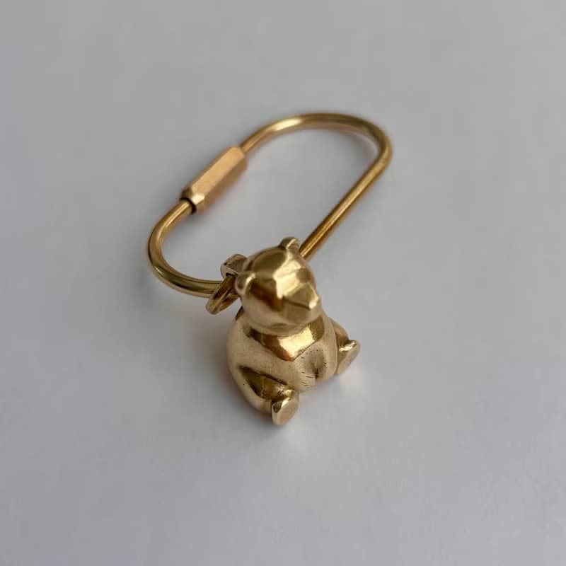 simply lovely 純黃銅小熊 no.1 鑰匙圈