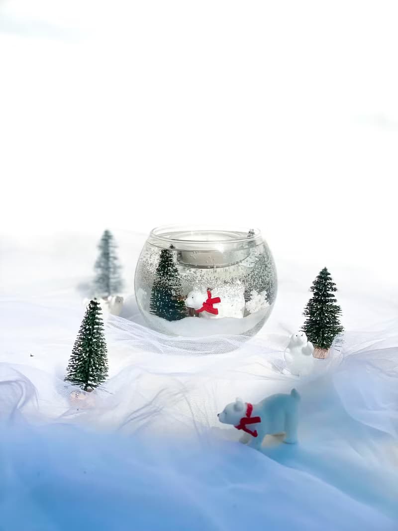 白雪紛飛蠟燭台 | 手工香氛蠟燭