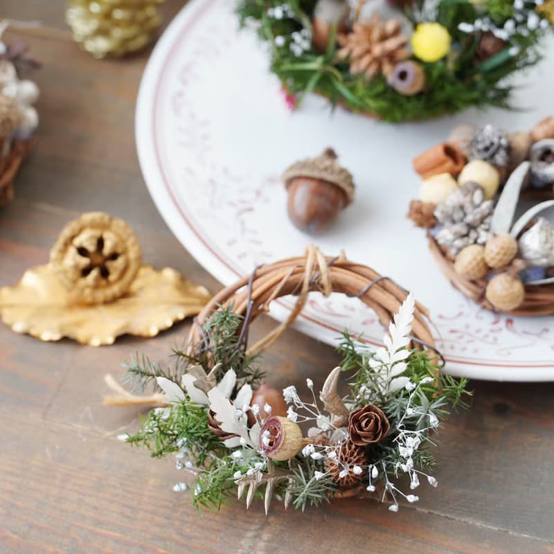 【DIY材料包】親子手作聖誕永生小花圈 / 附簡易說明書電子檔