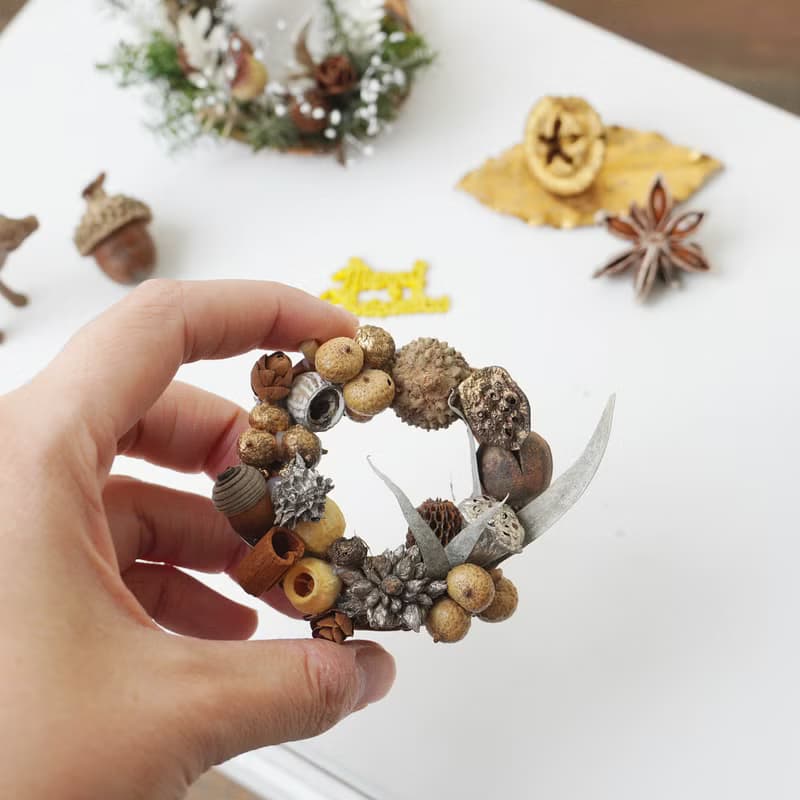 【DIY材料包】親子手作聖誕永生小花圈 / 附簡易說明書電子檔