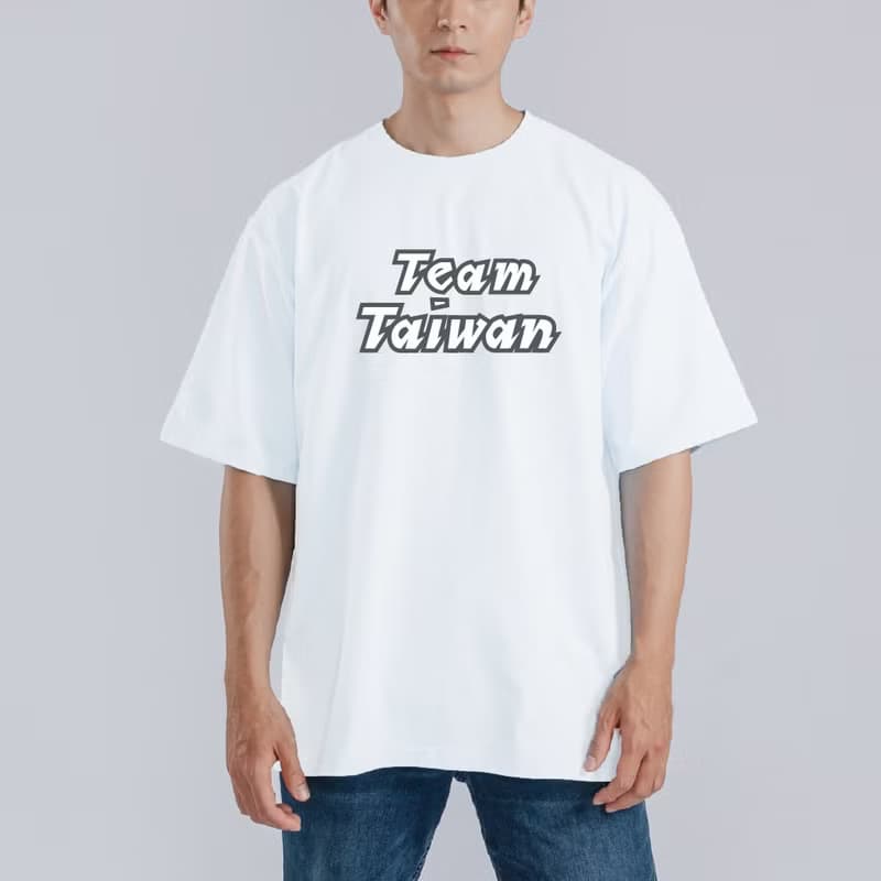 TEAM TAIWAN 台灣 棒球 衣服 寬版 T恤 吸濕排汗 涼感衣 黑T