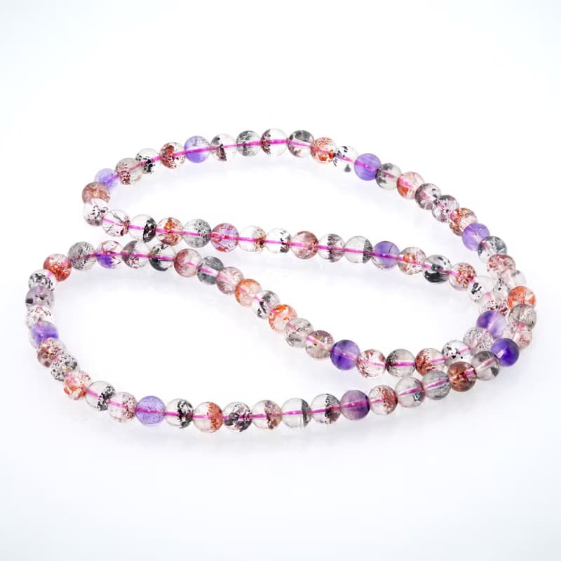 寶麗金珠寶-天然超七水晶三圈手珠 手鍊