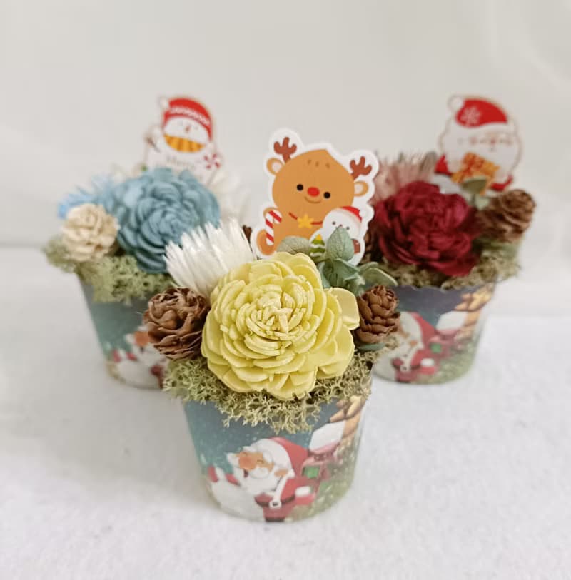 馬年開運春年節花禮盒 索拉擴香蛋糕花美拉德 春聯紅包開幕生日