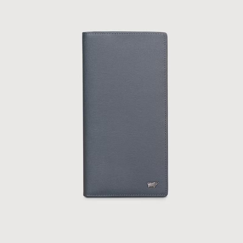 【免費升級送禮包裝】瓦拉頓-TW 14卡V型薄長夾-深藍/BF537-322