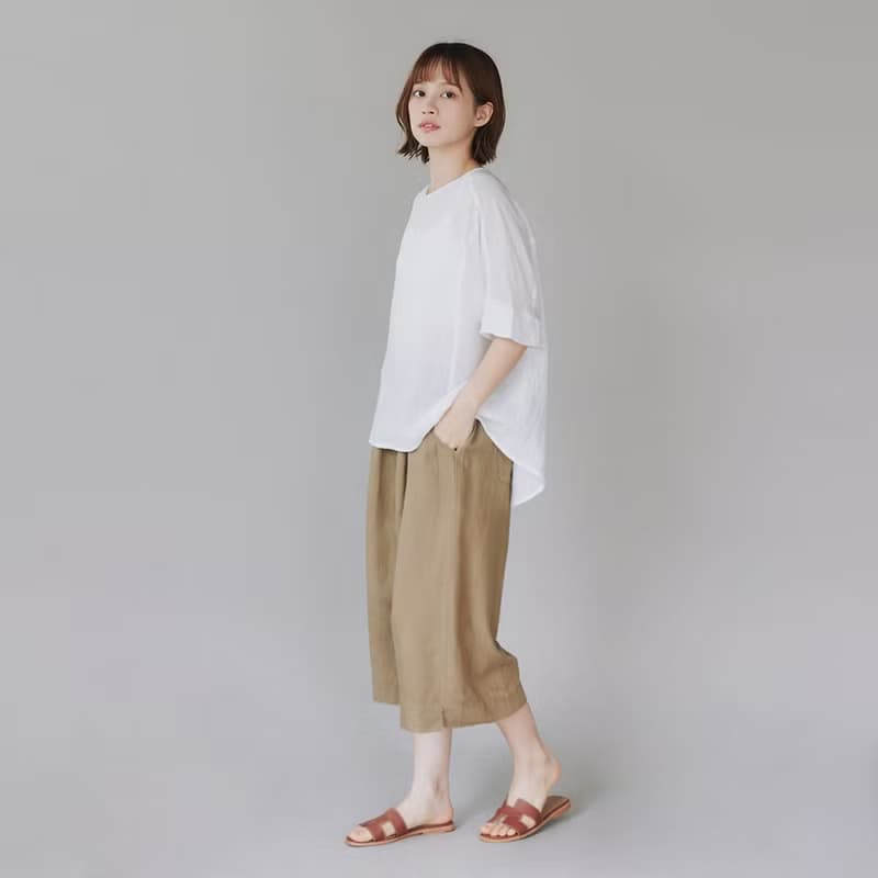 【Simply Yours】涼爽亞麻混織寬褲 咖啡F