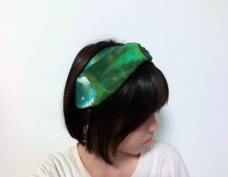 綠色星球交叉款髮帶 hairband *SK*