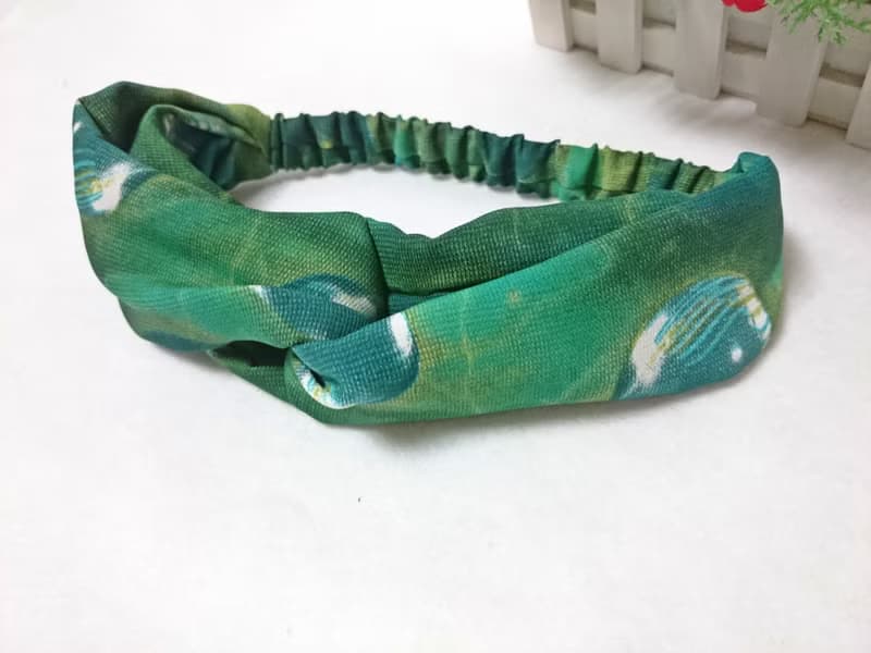 綠色星球交叉款髮帶 hairband *SK*