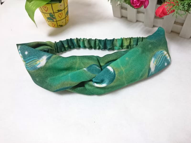 綠色星球交叉款髮帶 hairband *SK*