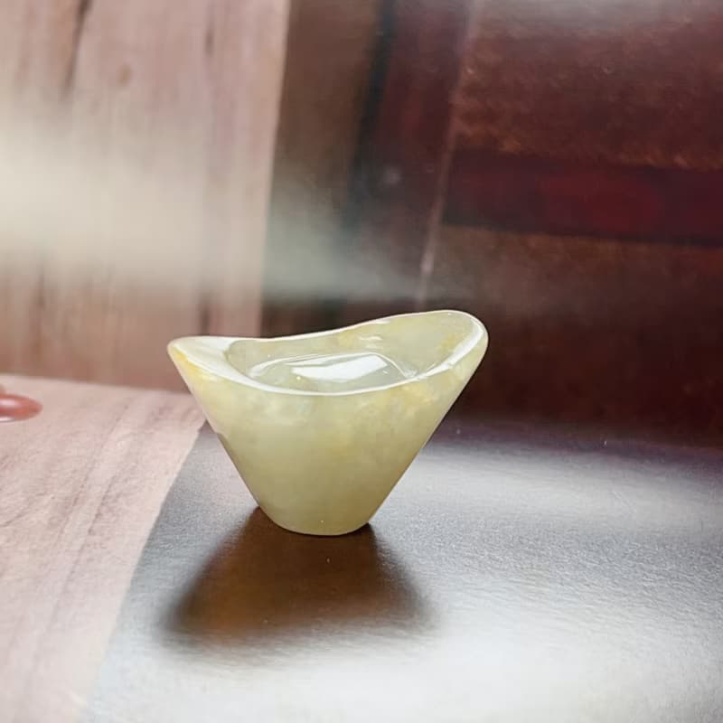 飄黃翡翠元寶| 天然緬甸玉翡翠A貨 | 送禮