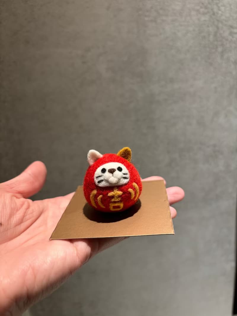甜心村招財納福貓貓達摩_畢業禮物_謝師禮_婚禮小物