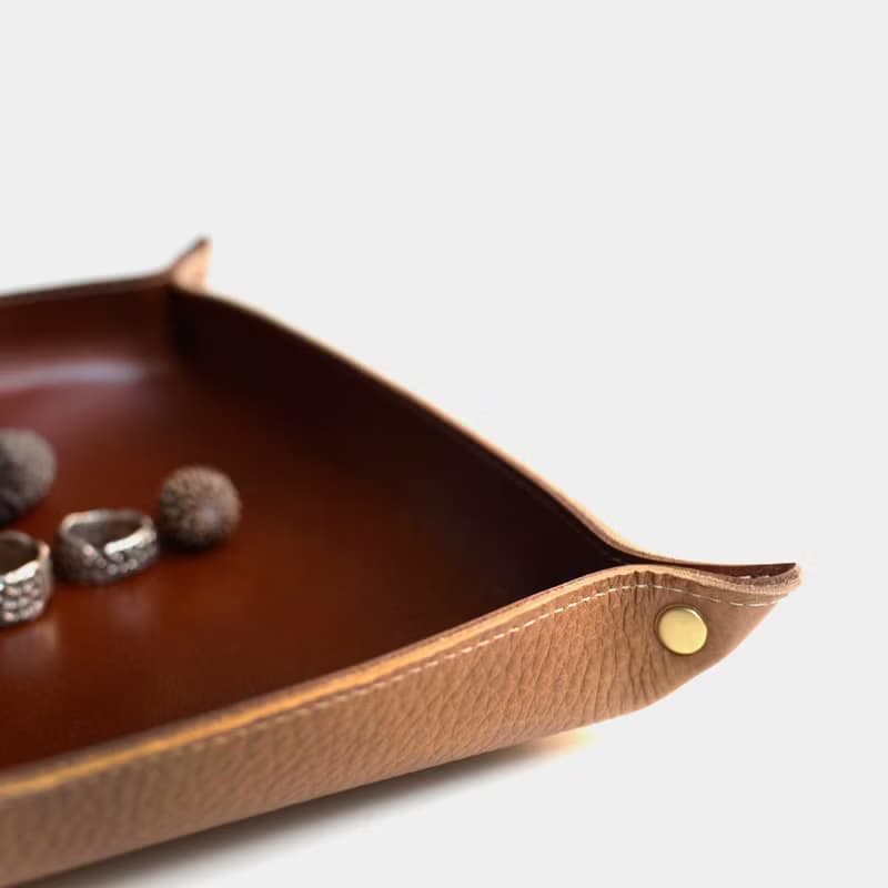 【偏執狂的管家】牛皮置物盤 皮革置物盒托盤 leather trays 咖啡