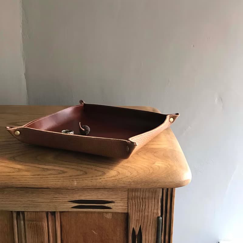 【偏執狂的管家】牛皮置物盤 皮革置物盒托盤 leather trays 咖啡