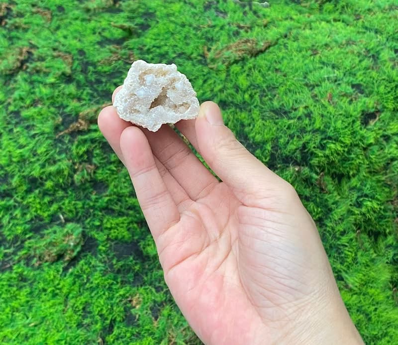能量招財瑪瑙小白晶洞 療癒 開運 淨化 原礦  快速出貨