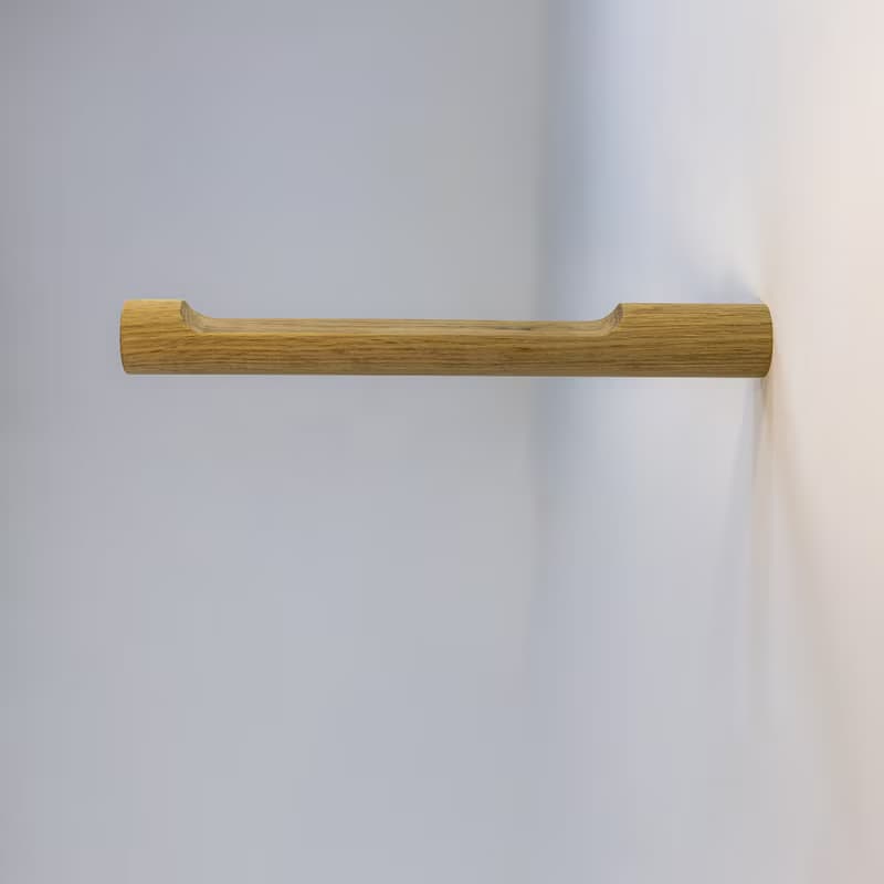 Oak wood wall hook.Minimalist wall storage. Macramé holder. Plant rack hanger.